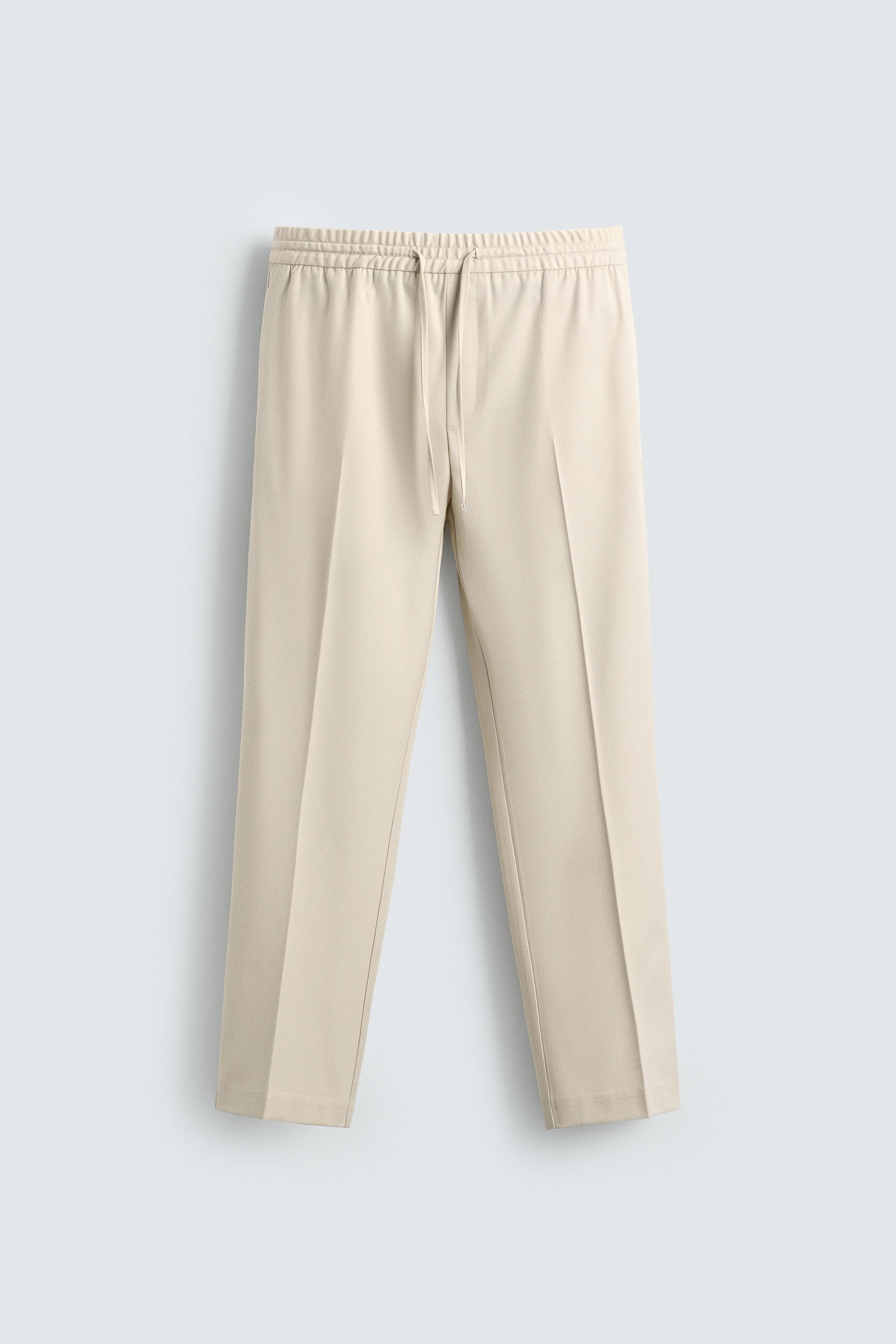JOGGER WAIST STRETCH PANTS | Zara US