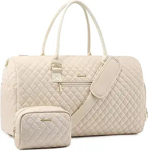 LOVEVOOK Travel Duffle Bag, Weekender Bag for Women with Toiletry Bag, Carry on Overnight Bag wit... | Amazon (US)