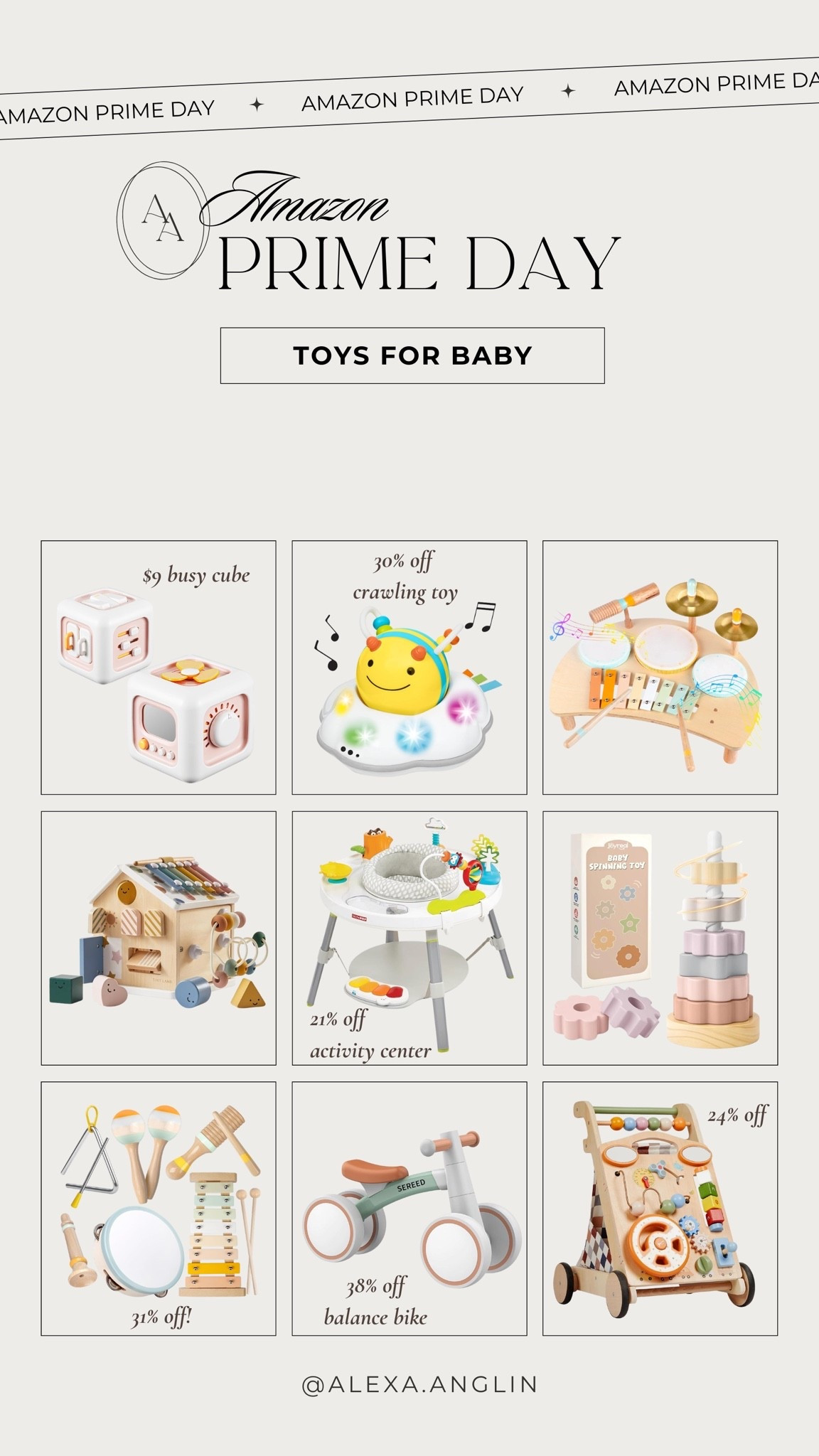 Toys for Baby || Amazon Prime Days 

Great time to shop for birthdays, or early holiday shopping if you like to get ahead. Lots of top rated toys all on sale now!

#LTKBaby #LTKKids #LTKSaleAlert