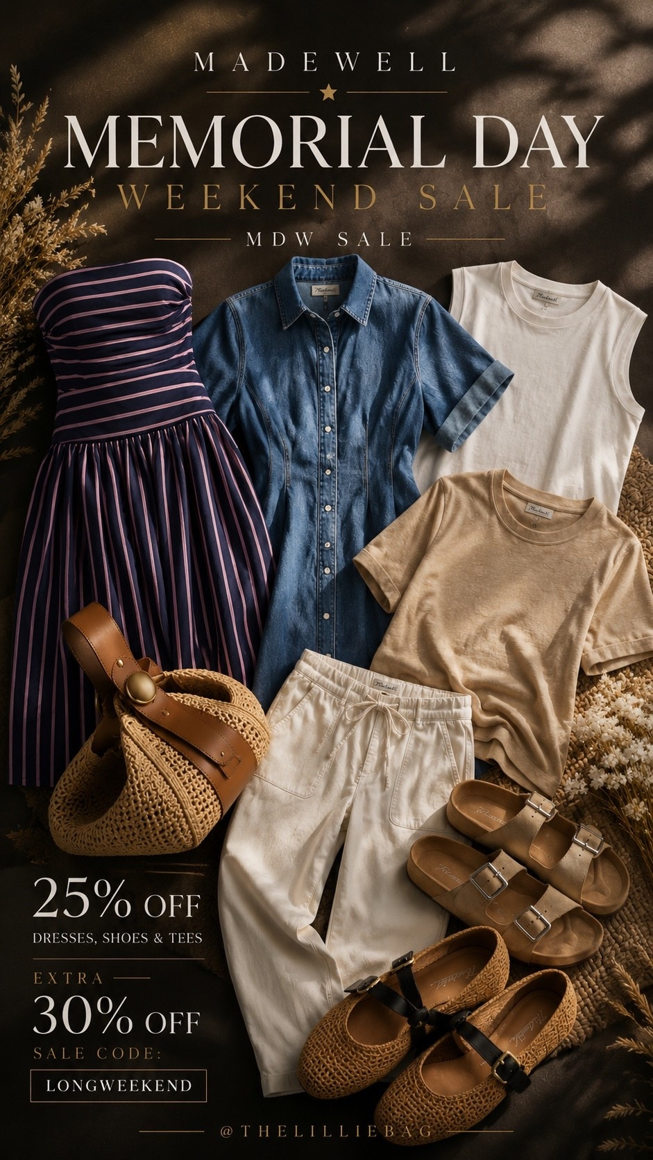 Madewell MDW sale! 🤍✨  

all the effortless denim, easy basics, woven accessories, and summer staples I keep reaching for lately  

Perfect time to grab those timeless pieces you’ll wear on repeat ☀️  

Use code: LONGWEEKEND

madewell sale, denim outfits, spring outfits 2026, summer outfits, woven bags, casual chic, elevated basics, neutral style

#LTKSeasonal #LTKSaleAlert