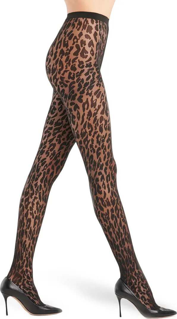 Wolford Josey Leopard Pattern Tights | Nordstrom | Nordstrom