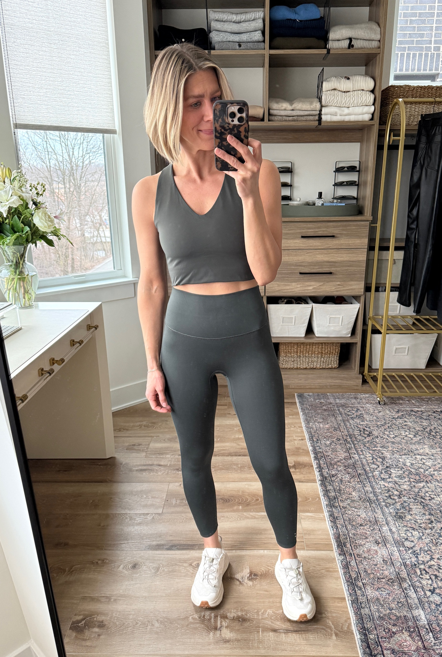 Wearing small leggings, medium active tank 

#LTKStyleTip #LTKFindsUnder100 #LTKFitness