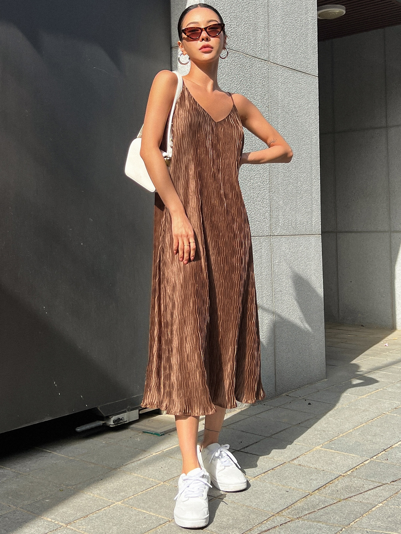 DAZY Kpop Textured Cami Dress | SHEIN