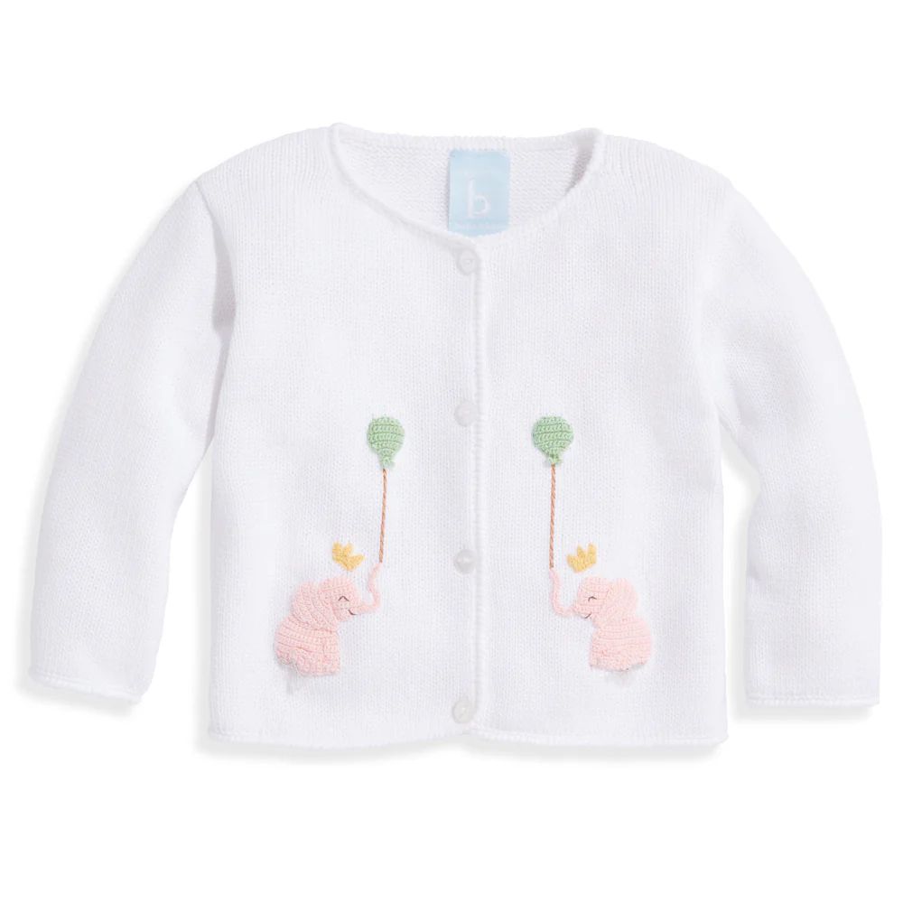 Applique Elephant Cardigan | bella bliss 