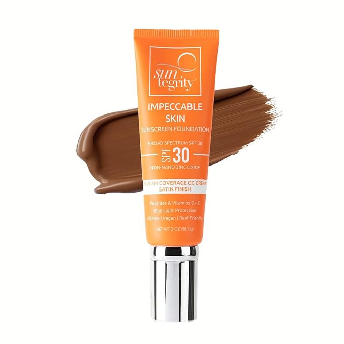 Suntegrity Impeccable Skin - Tinted Sunscreen, Broad Spectrum SPF 30 (Mocha) | Amazon (US)