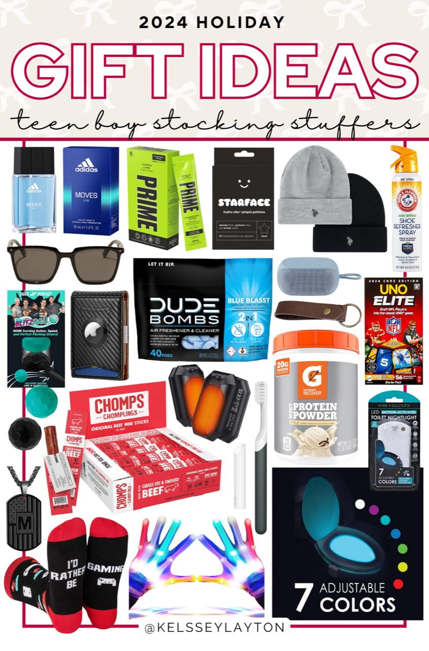 Gift guide for teen boy stocking stuffers, kelssey Layton gift guide, Christmas gift for teen boy stockings 

#LTKGiftGuide #LTKHoliday #LTKFindsUnder50