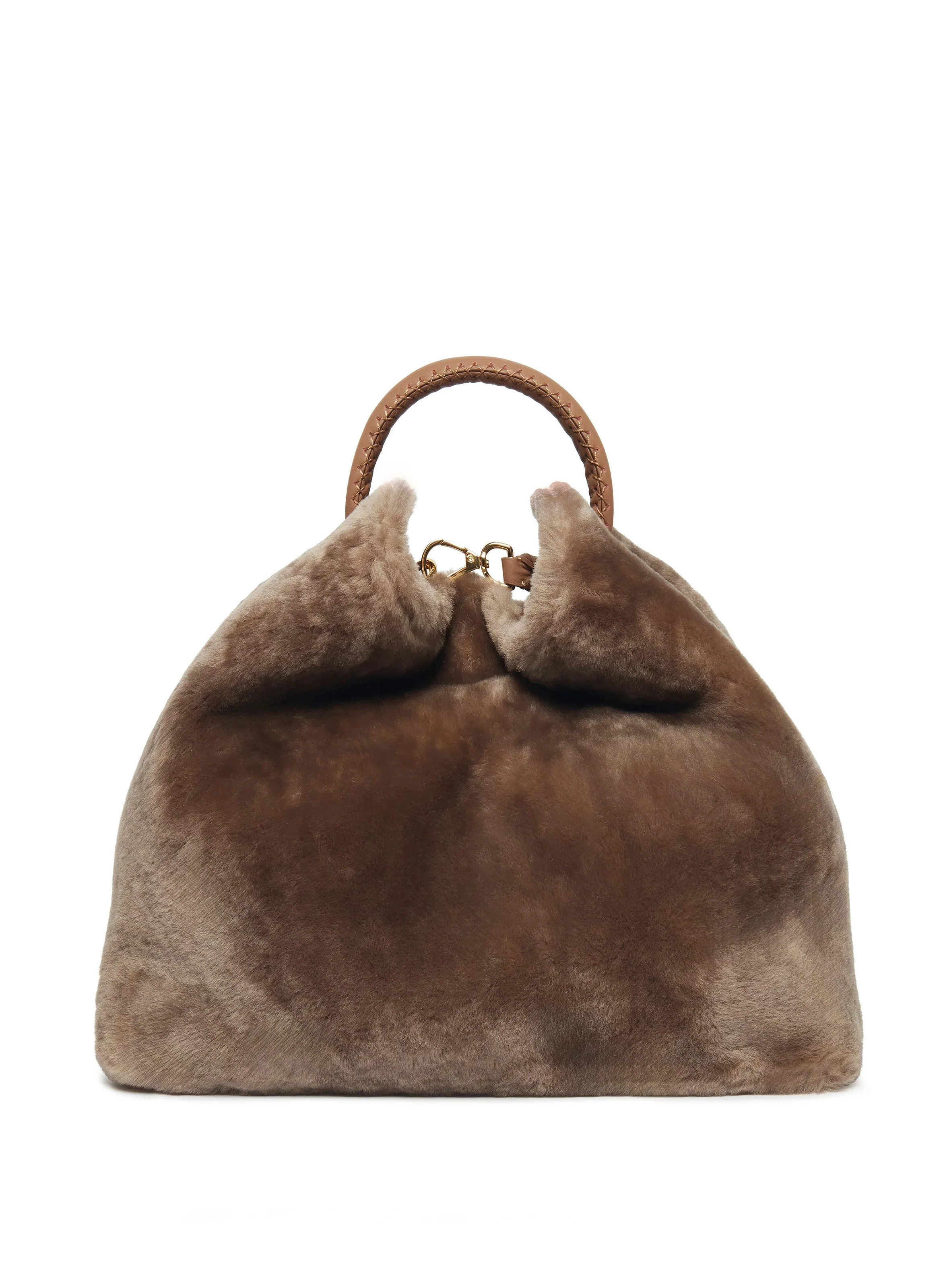 Raisin Shearling Montone Taupe | Elleme