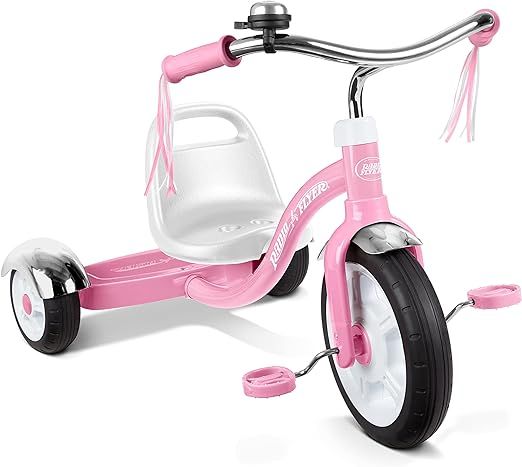 Radio Flyer Big Pink Classic Tricycle, Toddler Trike, Ages 2-5 | Amazon (US)