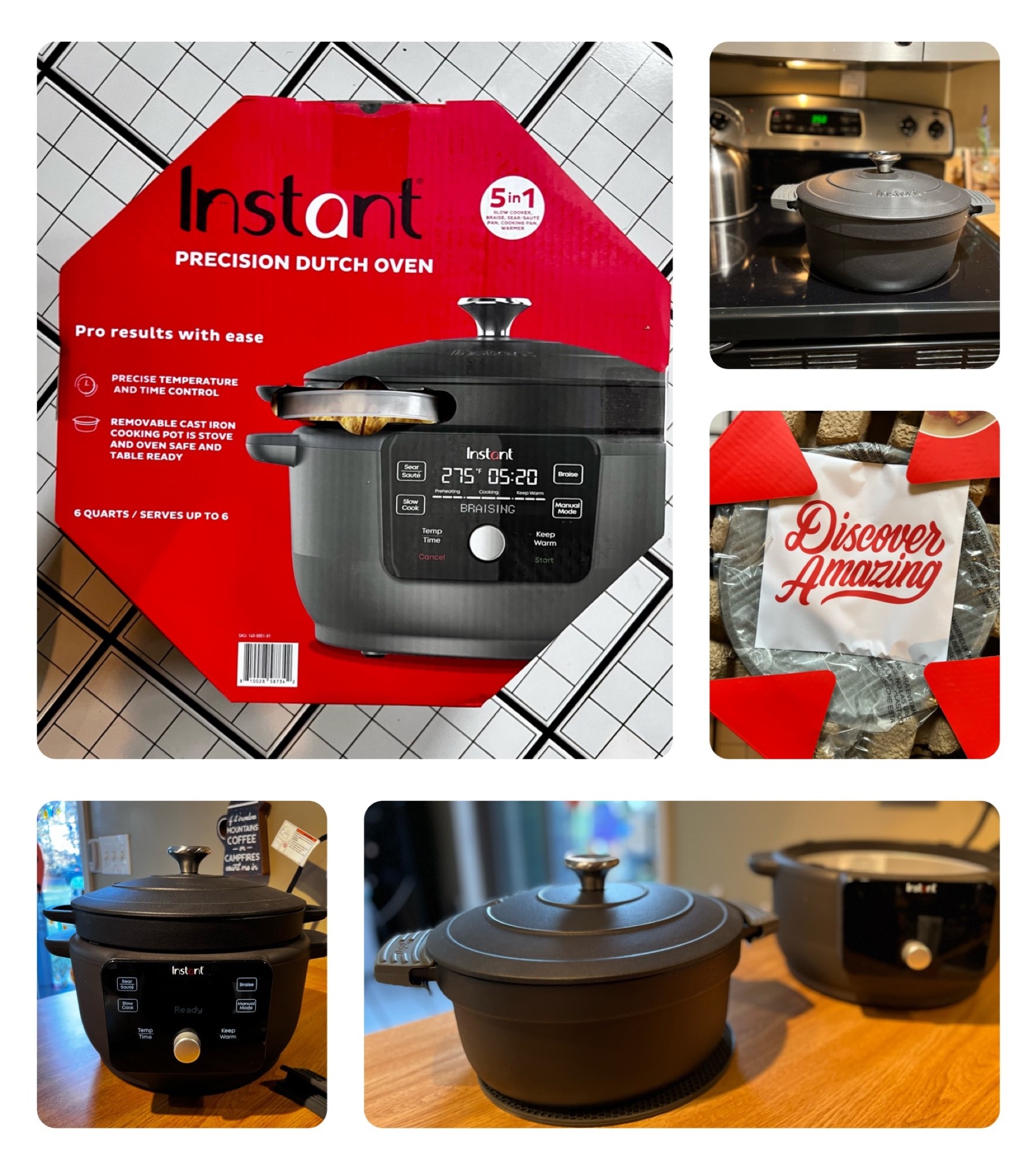  

🥘 Instant Brands 5-in-1 6-Quart Precision Dutch Oven now $139.99 (reg $230) + f r e e shipping w/ code HSN2022

When I unboxed our new Instant Brands 5-in-1 6-Quart Precision Dutch Oven, I was pleasantly surprised. I didn’t know what to expect but found myself in LOVE with the versatility Precision Dutch Oven had to offer. 

Say goodbye to your regular old slow cooker (we did..) and upgrade to this! 🙌

The Precision Dutch Oven includes an enameled cast iron pot paired with a heating plate. The temperature can be set to an exact degree allowing you to Braise, Slow Cook, Sear/Saute, and Keep warm. Truly all you need for a one-pot,easy to prepare and easy to clean up, meal meal! The enameled pot is removable and can be used on the stove top and/or placed into an oven of up to 500 degrees. 

We made white chicken chili; first we sautéd the onions and garlic, then we seared the chicken and added the broth, brought it to a boil and then allowed it to simmer for 30 minutes.. then kept it warm for an hour until we were ready for dinner. Simple! We paired our chili with some fresh cilantro and avocado, et voilá! 🙂

We had a happy family enjoying dinner, a happy baby munching on some avocado 🥑 (see our Instagram reel 🙃) and a happy mama with only one pot to clean. 

We are totally sold. 💯 

Regularly $229.99, it’s on sale for $159.99 plus new customers can take $20 off when they use code HSN2022. 

🥑More info on our Instagram —> www.instagram.com/simplysaleswithalyssaandsarah 


#LTKSeasonal #LTKsalealert #LTKhome