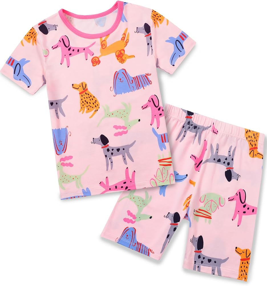 babee Reshinee Bamboo Viscose Toddler Unicorn Mermaid Girls Kids Pajamas Short Sleeve Summer Cool... | Amazon (US)