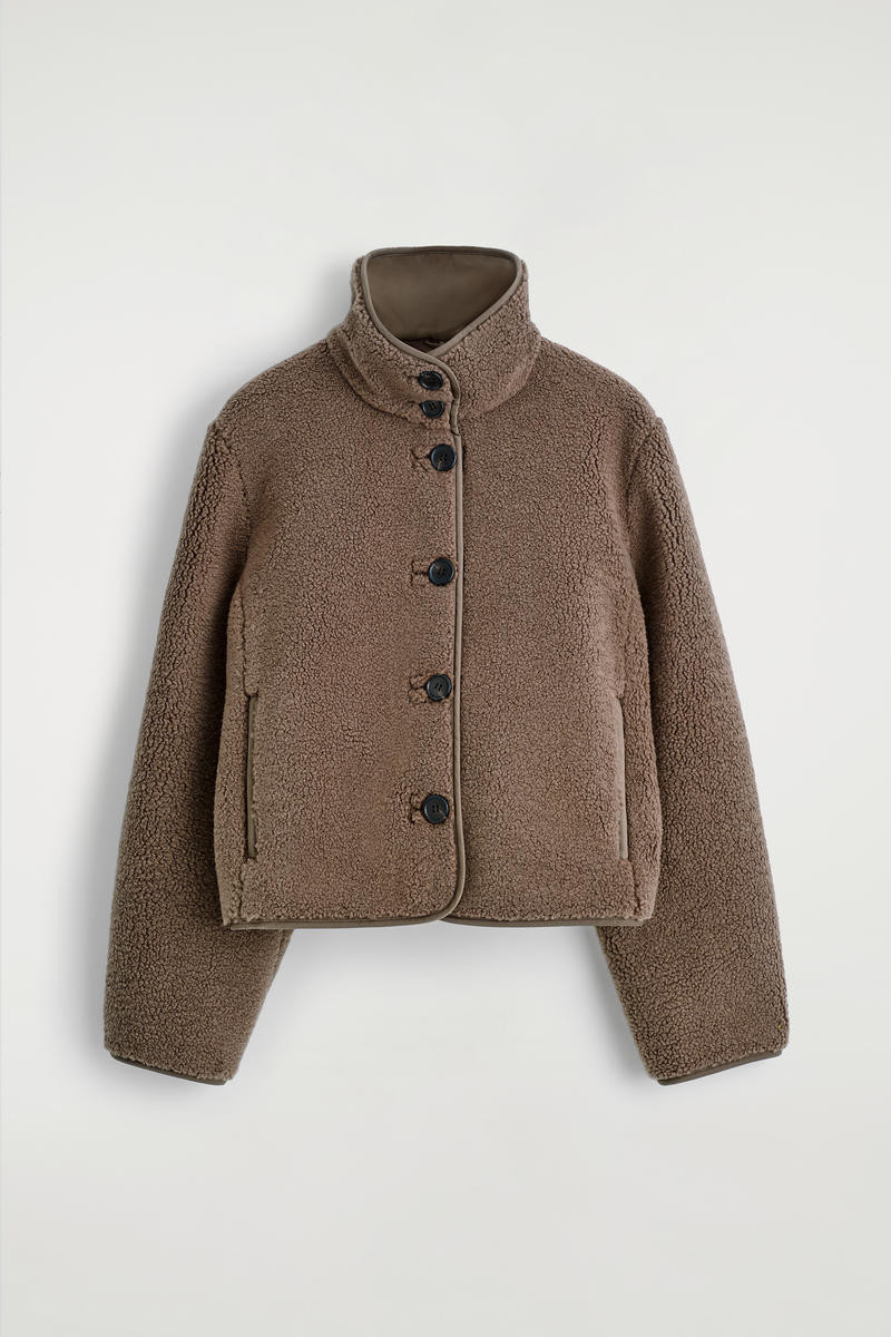 Funnel-Neck Teddy Jacket | COS (US)