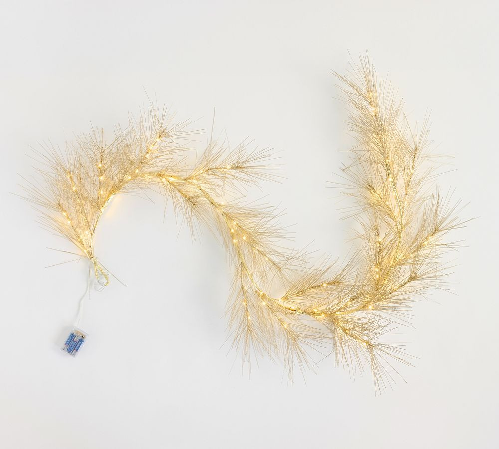 Lit Tinsel Garland | Pottery Barn (US)