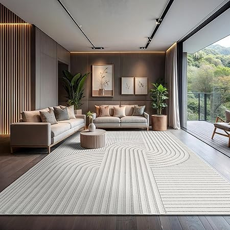 SAFAVIEH Natura Collection Area Rug - 6' Square, Ivory, Handmade Wool, Ideal for The Living Room, Dining Room, Bedroom (NAT708A-6SQ) | Amazon (US)