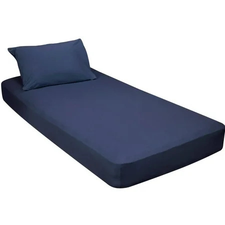 Jersey Knit 2 Pc Cot Size Camp Sheet & Pillowcase With Napsack - Walmart.com | Walmart (US)