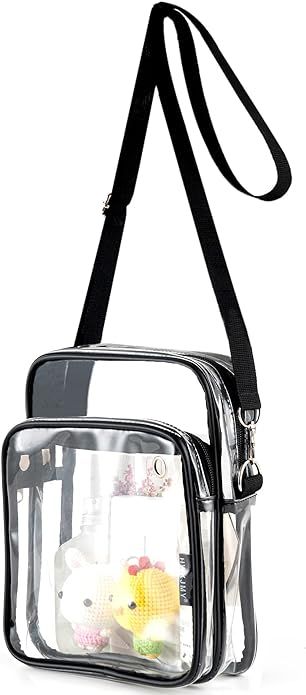 Clear Crossbody Purse Bag, Clear Bag Stadium Approved for Concerts, Festivals, Sports Events | Amazon (US)