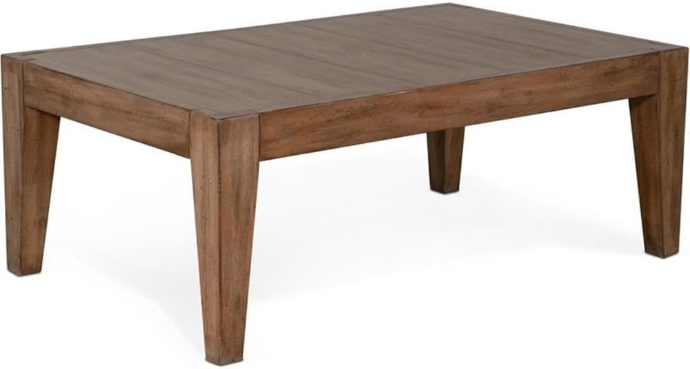 Sunny Designs Doe Valley 48" Mahogany Wood Coffee Table in Taupe Brown | Amazon (US)