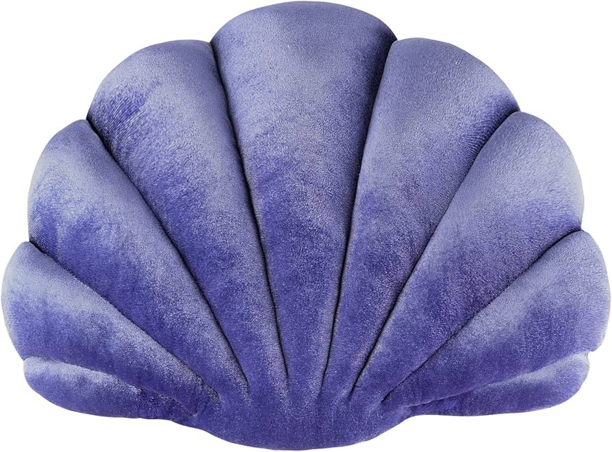 Yi-gog Sea Princess Seashell Decorative Pillow,1 Velvet Throw Pillowcases Sea Ocean Theme Seashel... | Amazon (US)