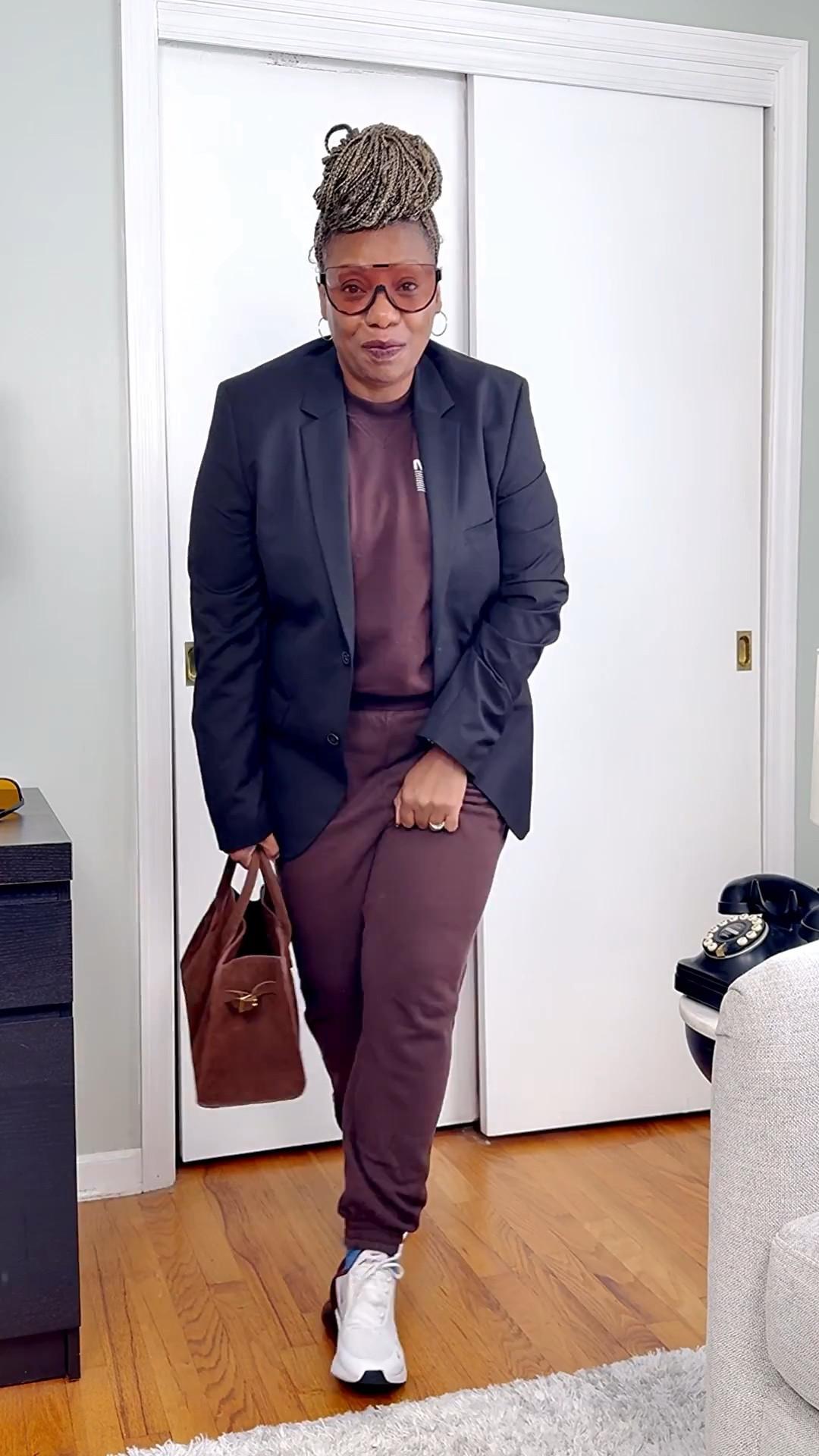 Outfits by Miki | Regular Degular Edit #7 | Auntie Drip
Brown sweatsuit elevated three ways — denim, blazer, and cool sunnies. Comfy, clean, confident. #fallfashion

#LTKOver40 #LTKStyleTip #LTKMidsize