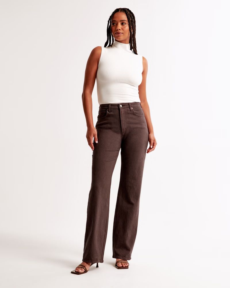 Women's Curve Love High Rise 90s Relaxed Jean | Women's New Arrivals | Abercrombie.com | Abercrombie & Fitch (US)