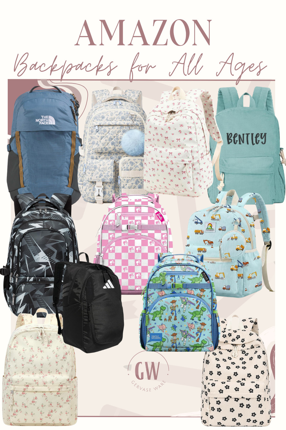 Amazon backpacks for all ages 🎒✨ From little kids to teens, these backpack finds are cute, functional, and ready for the new school year! 

 #LTKootd #LTKmomlife #LTKKids
