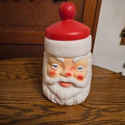 Vintage 1973 Empire Carolina Christmas Santa Claus Blow Mold Plastic Cookie Jar | eBay | eBay US