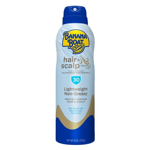 Banana Boat Hair & Scalp Defense Sunscreen Spray, SPF 30, 6 Oz | Walmart (US)