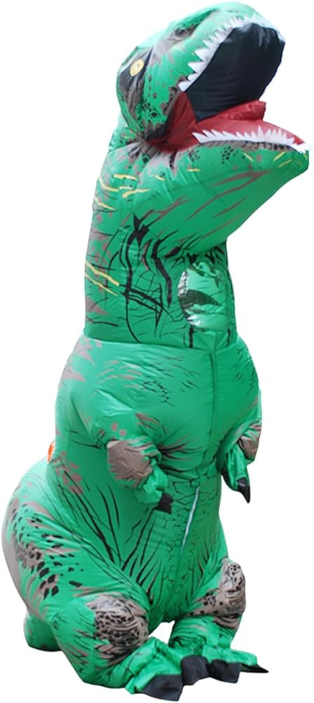 Halloween Inflatable Dinosaur Costume Adult Fancy Dinosaur Suit Blow up Trex Costume Full Body Di... | Amazon (US)