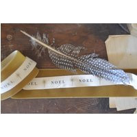 30 Yard Roll Noel Printed Cotton Ribbon | Etsy (US)