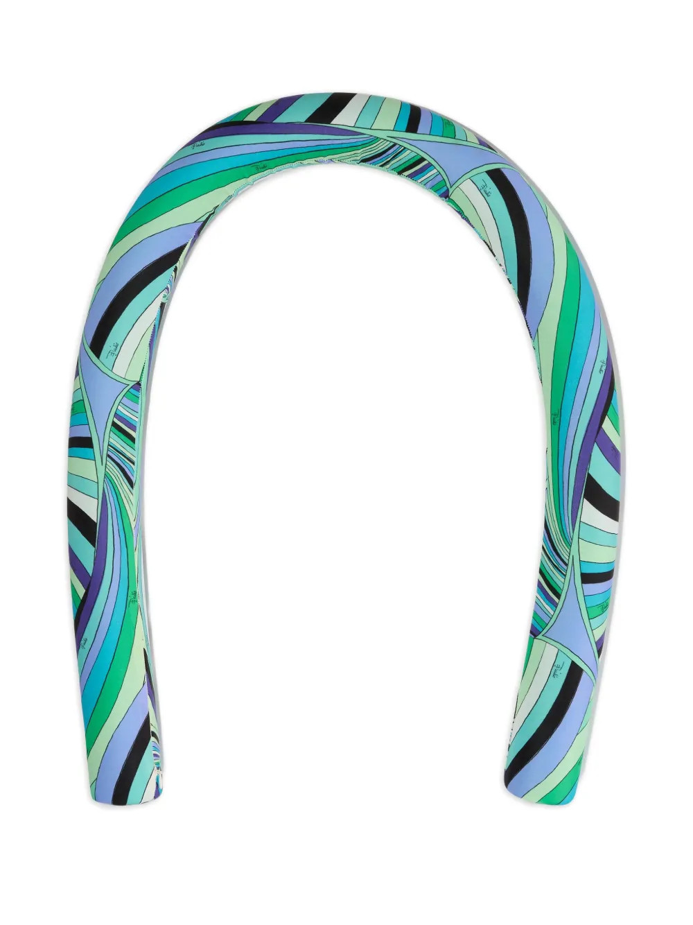 PUCCI Iride-print curved-line pool hose - Blue | Farfetch Global