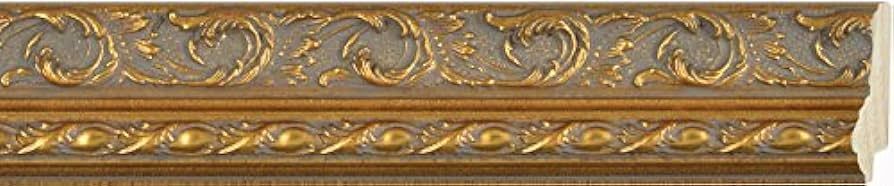Picture Frame Moulding (Wood) 18ft Bundle - Traditional Antique Gold Finish - 2" Width - 3/8" Rab... | Amazon (US)