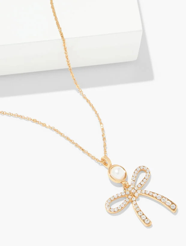 Ribbon Pearl Necklace | Talbots