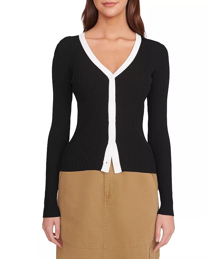Color Block Ribbed Cardigan Sweater | Bloomingdale's (US)