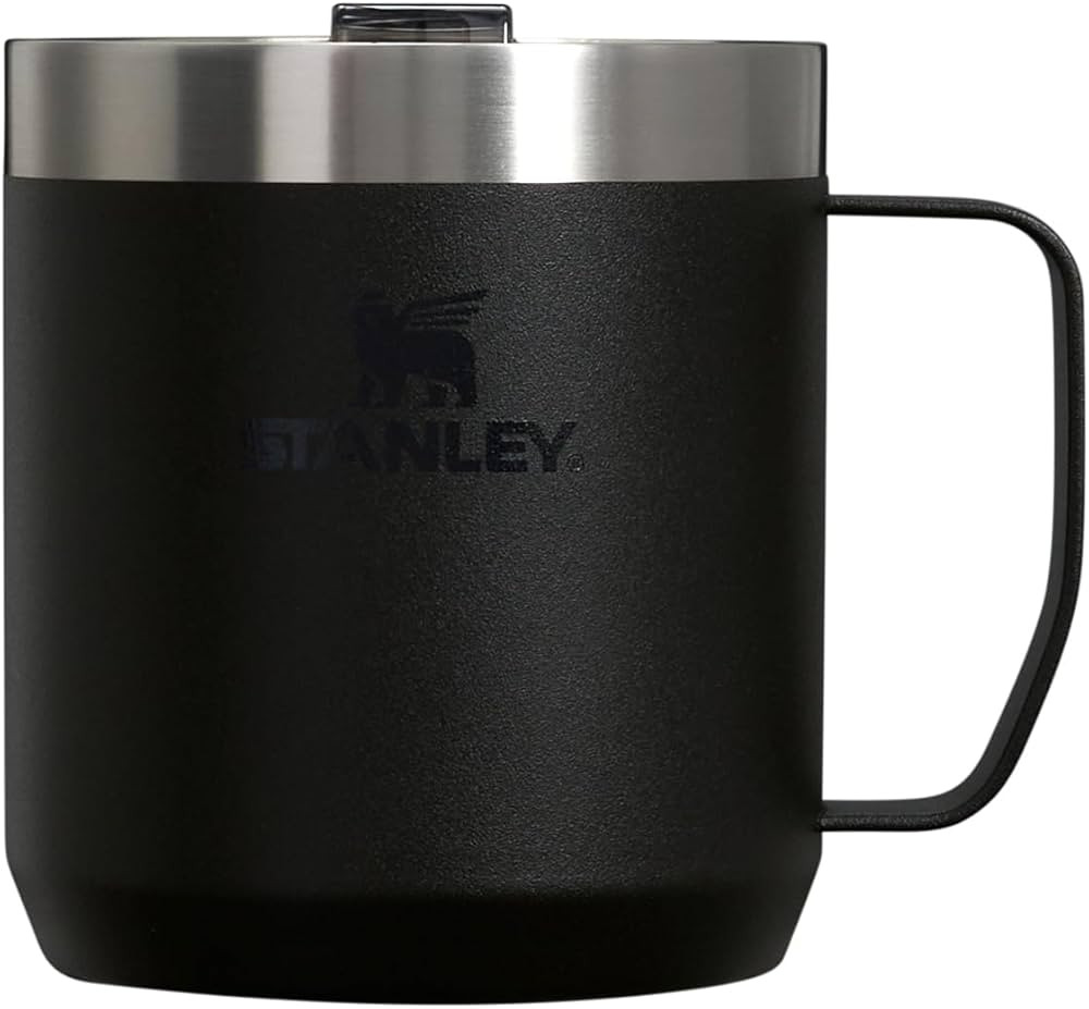 STANLEY Stay-Hot Camp Mug 12 oz | Press Fit Drink Through Lid | Cup for Coffee, Tea and Drinks | ... | Amazon (US)