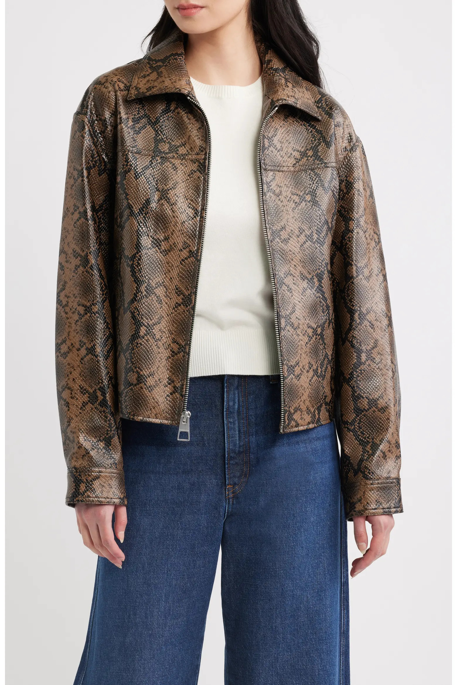 Faux Snakeskin Jacket (Women) | Nordstrom | Nordstrom