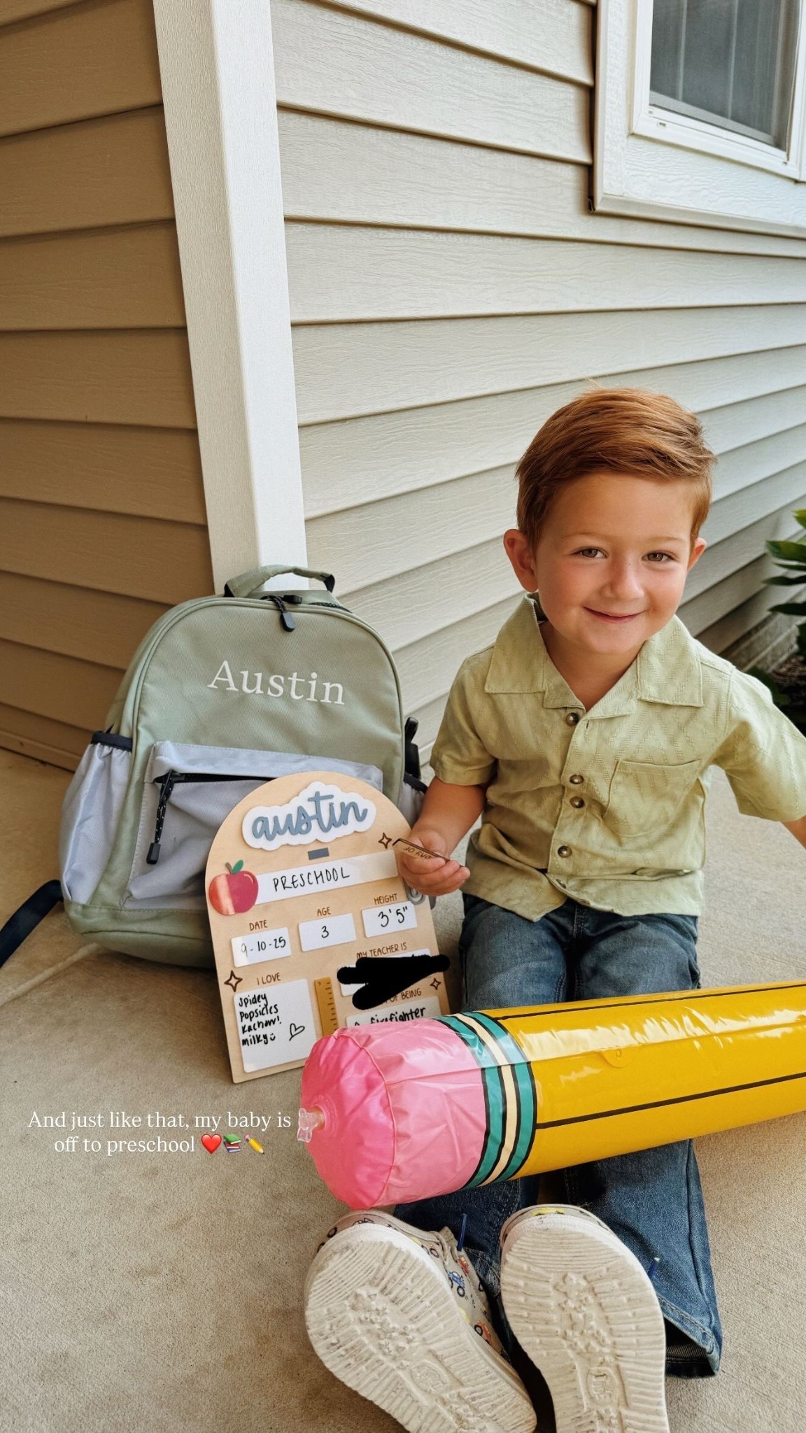 Preschool ready ❤️📚🎓✏️

#LTKSeasonal #LTKFamily #LTKKids