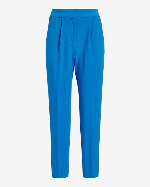 Super High Waisted Pleated Ankle Pant | Express