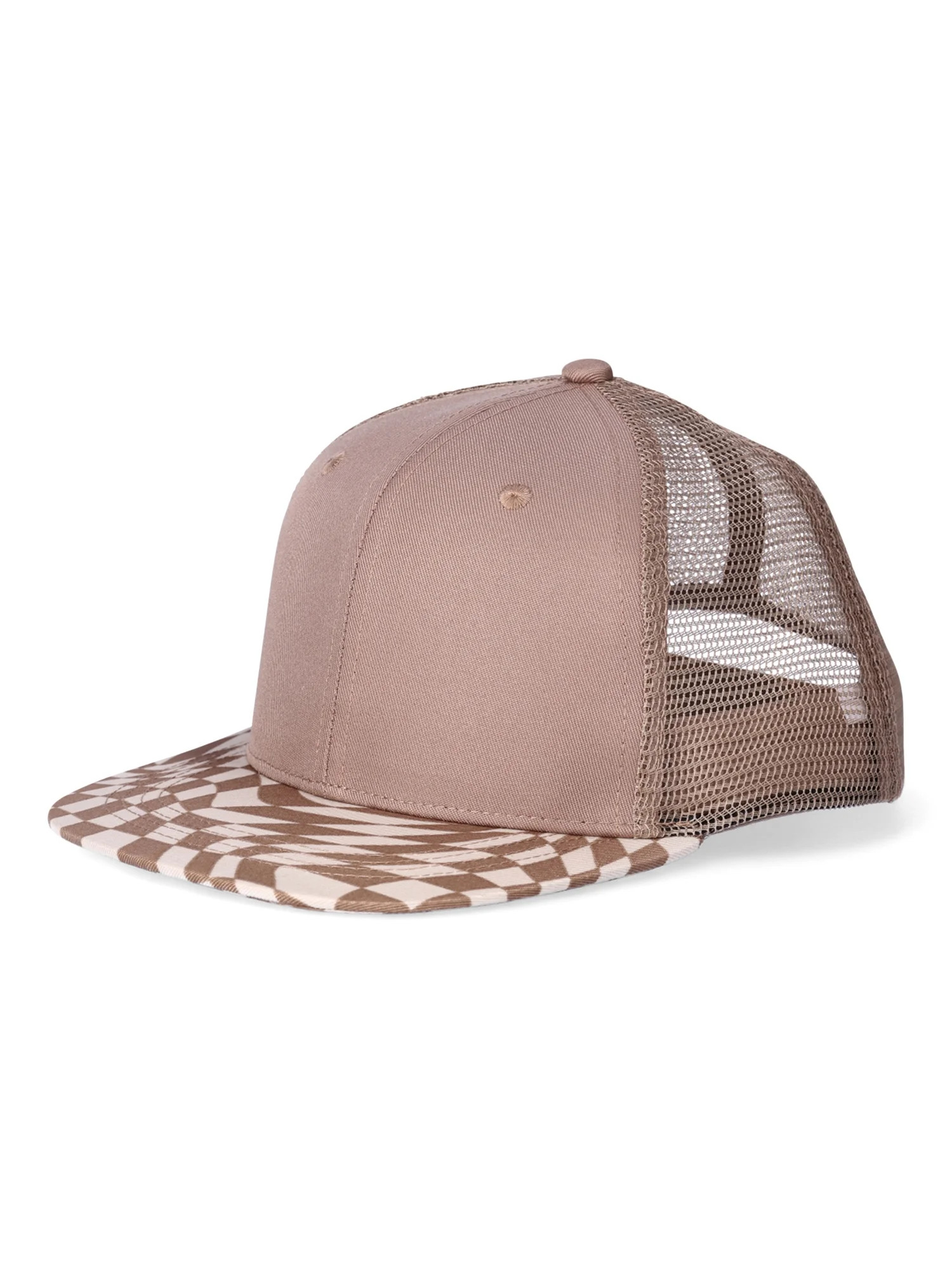 Wonder Nation Boys Checker Print Trucker Hat, OSFM | Walmart (US)