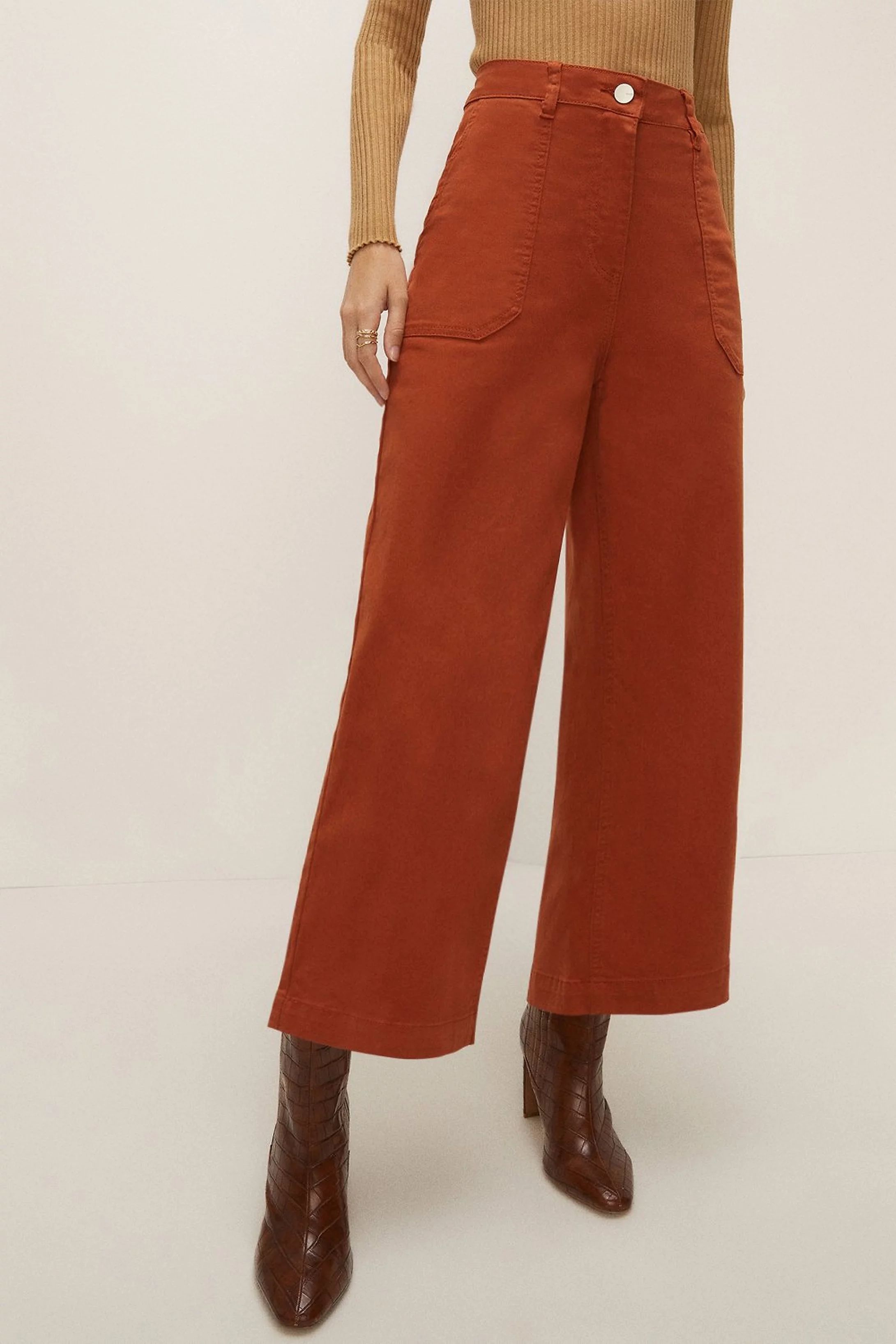 Petite Adeline Cropped Wide Leg Jean | Oasis UK & IE 