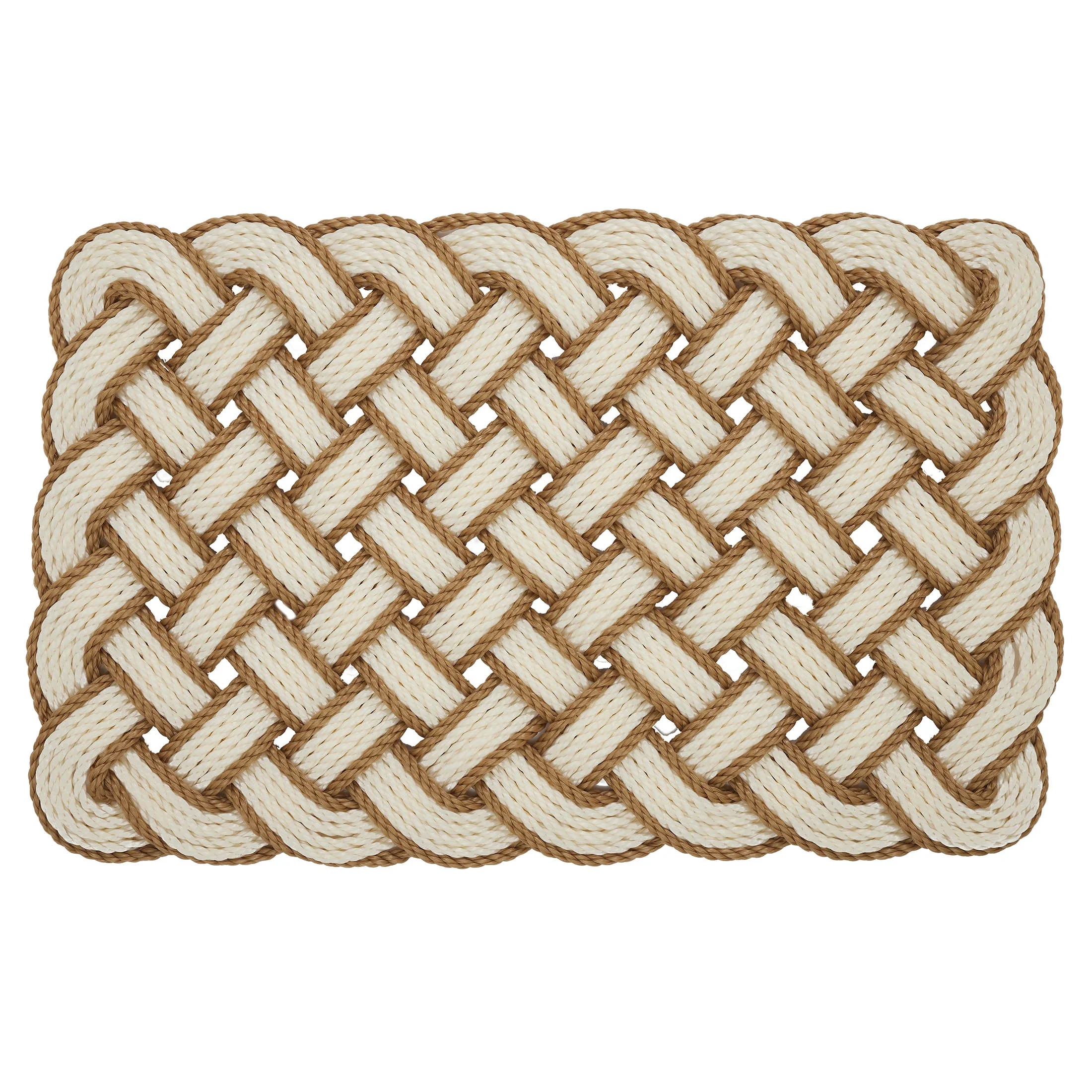 Mainstays Woven Pretzel Knotted PVC Outdoor Doormat, 18" x 30" | Walmart (US)