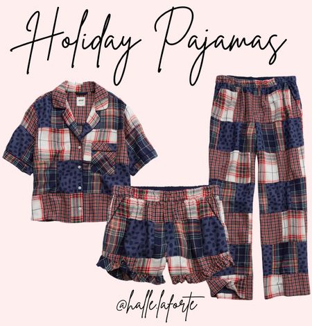Holiday pajamas 
Print mix pajamas 
Aerie pajamas 
Christmas pajamas 

#LTKHoliday #LTKfindsunder100 #LTKSeasonal