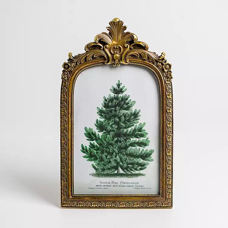 New! Pine Tree Gold Bordeaux Framed Art Print | Kirkland's Home