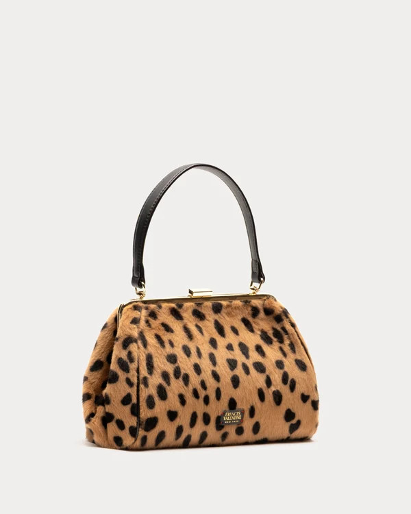Frances Frame Bag Cheetah Print - Faux Fur | Frances Valentine