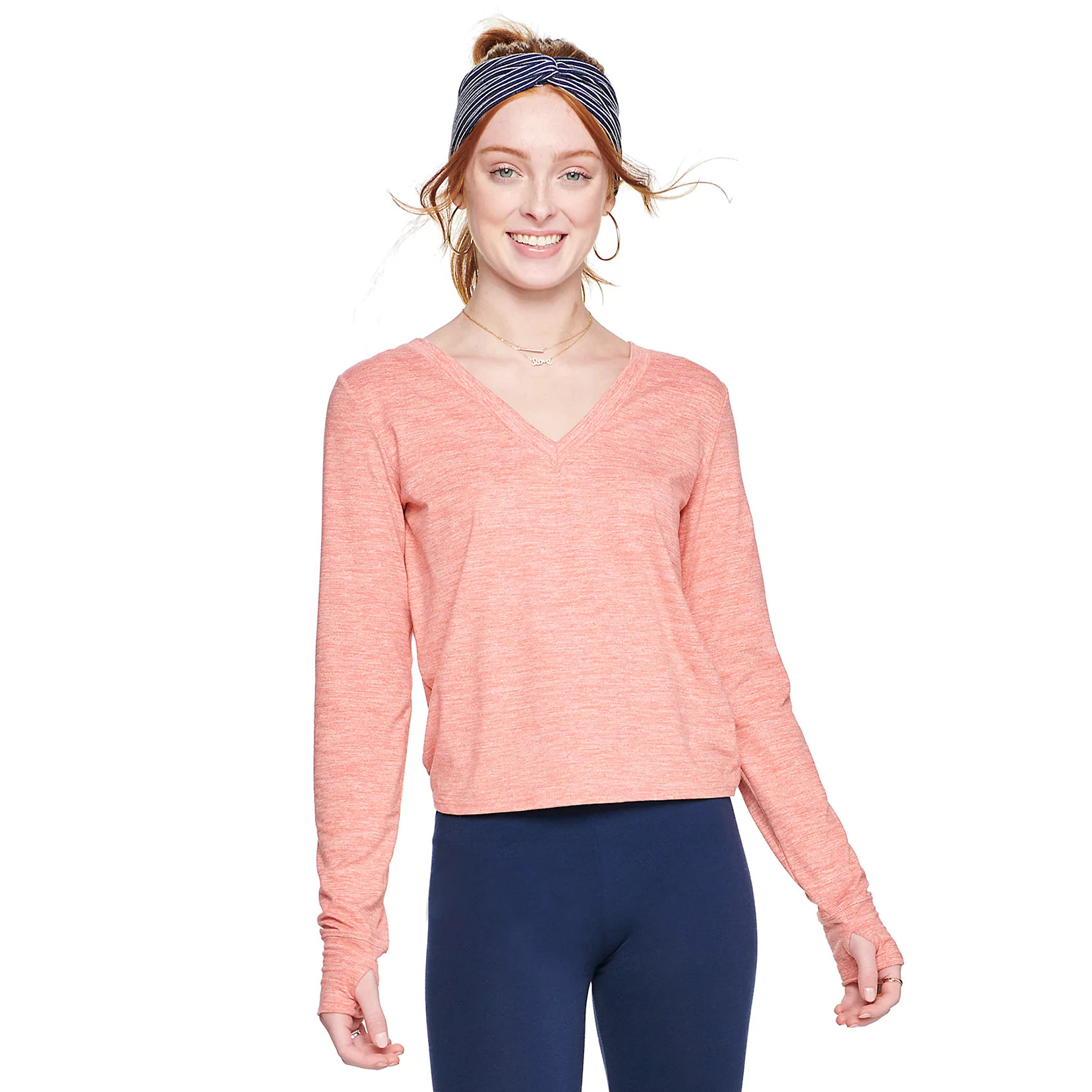 Juniors' SO® Sporty Twist Back Tee | Kohl's