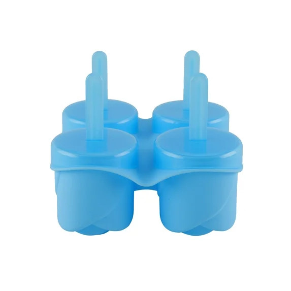 Rose Silicone Ice Pop Molds - Reusable & Dishwasher Safe, Blue | Walmart (US)