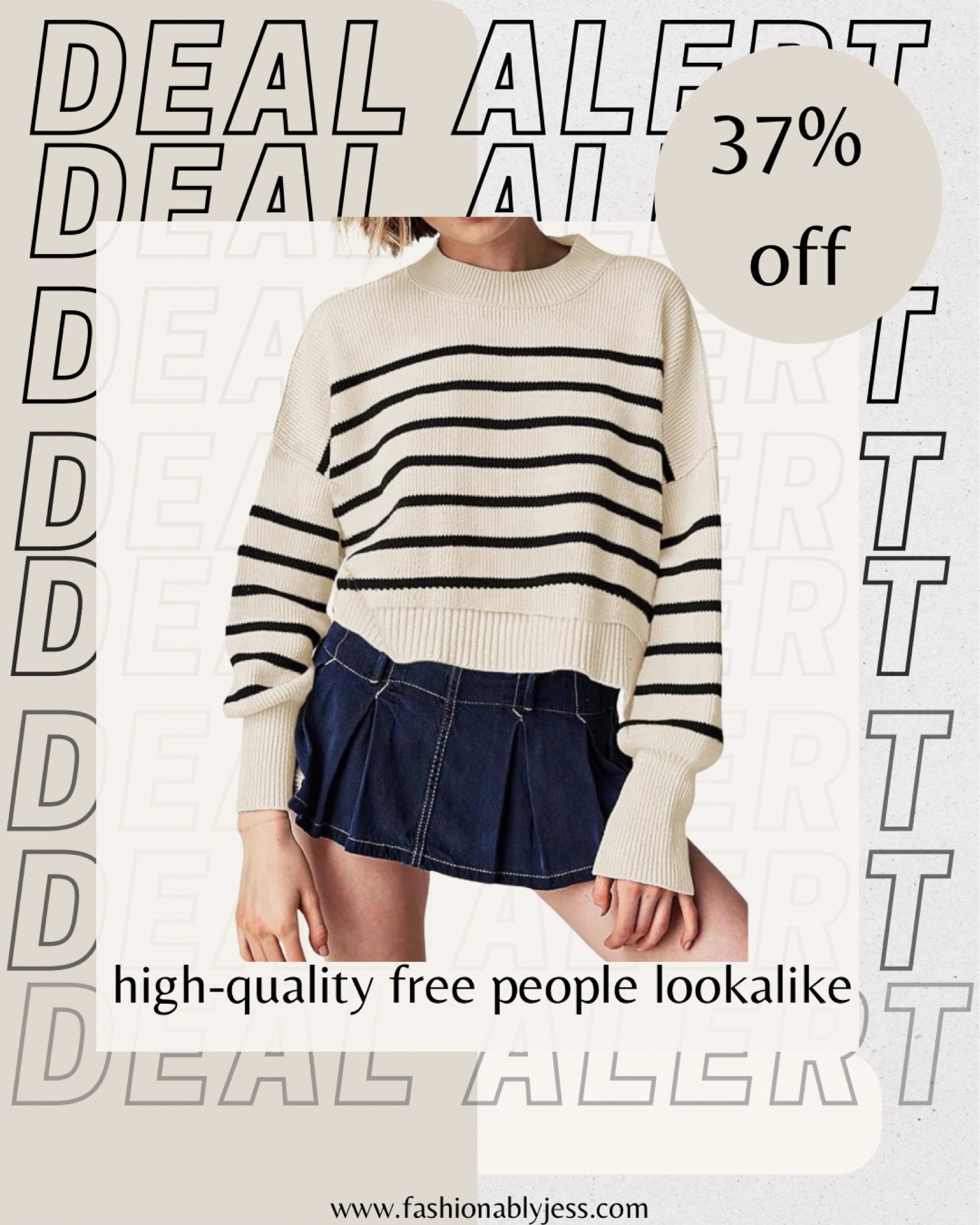 Looking for a cute Christmas sweater !? This free people lookalike sweater is super cute and easy to style! 

#LTKFindsUnder50 #LTKOver40 #LTKStyleTip