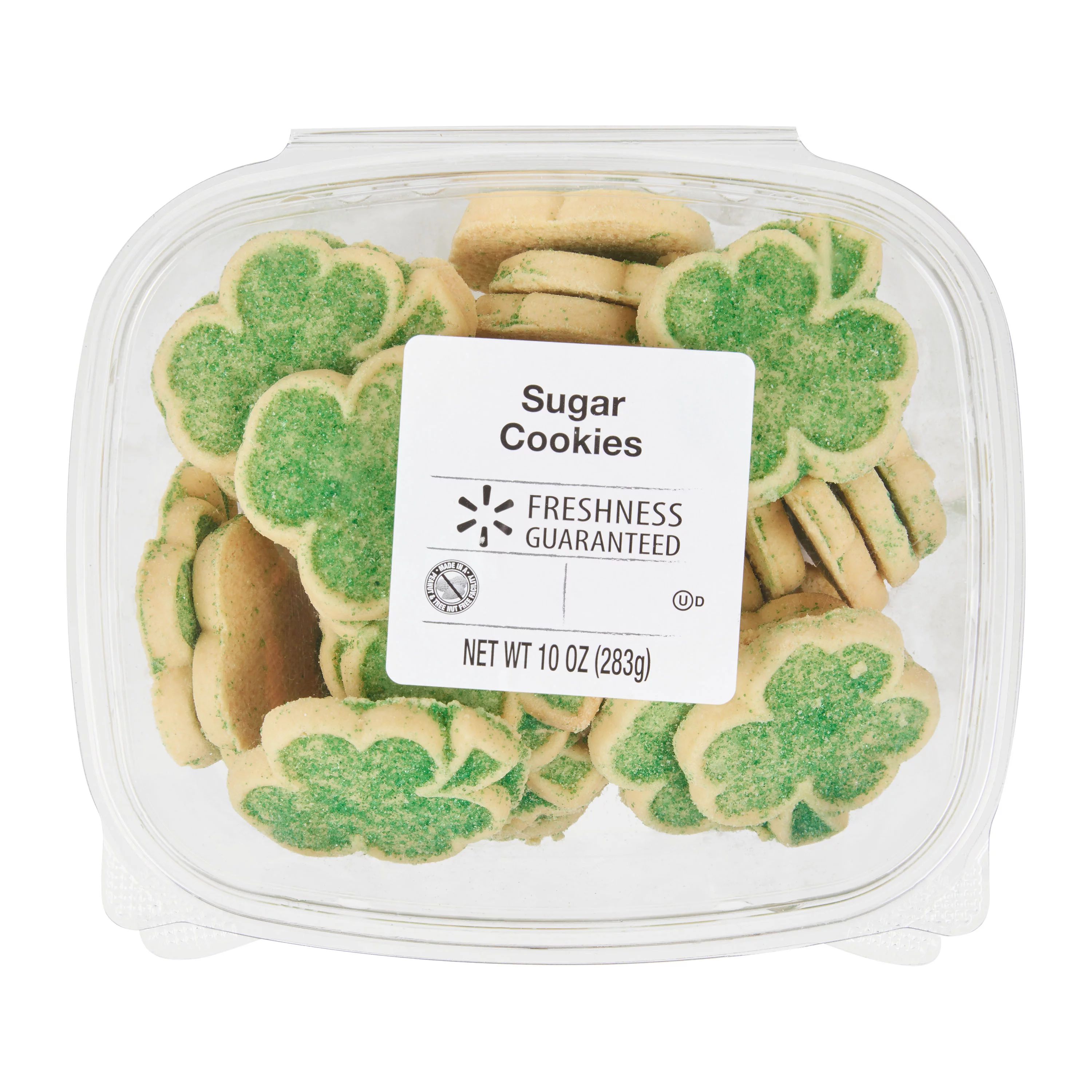 Freshness Guaranteed Shamrock Sugar Cookies, 10 oz | Walmart (US)