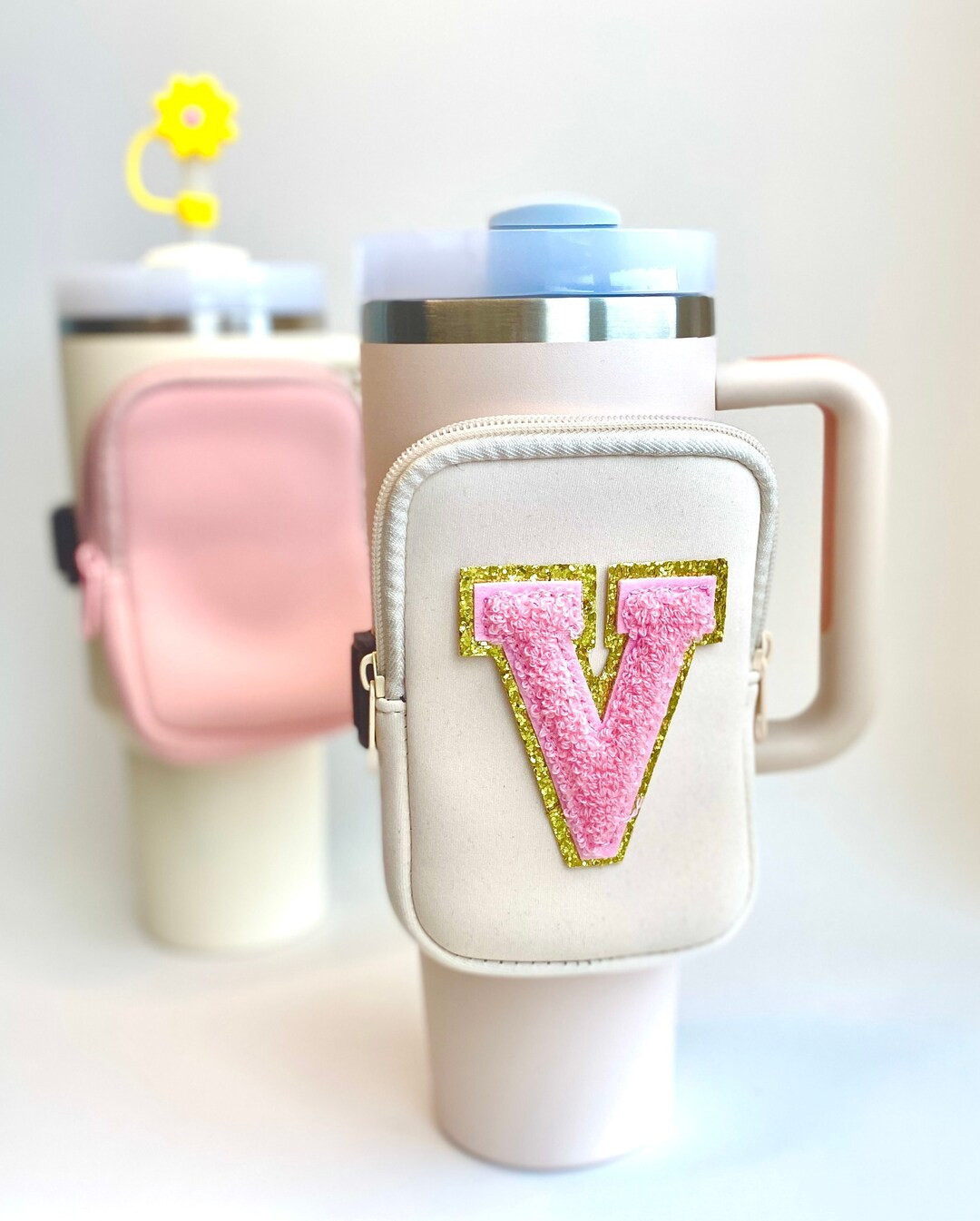 Custom Tumbler Pouch Water Bottle Pouch Personalized Tumbler - Etsy | Etsy (US)