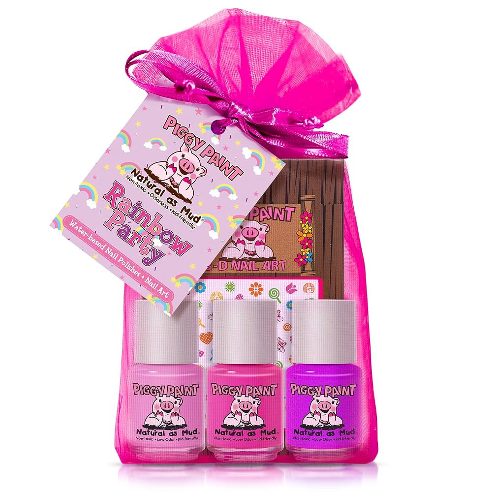 Piggy Paint | 100% Non-Toxic Girls Nail Polish | Safe, Cruelty-free, Vegan, & Low Odor for Kids |... | Amazon (US)