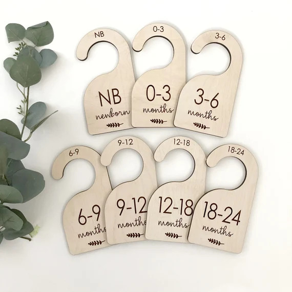 Baby Closet Dividers  Nursery Closet Clothes Dividers  Wood | Etsy | Etsy (US)