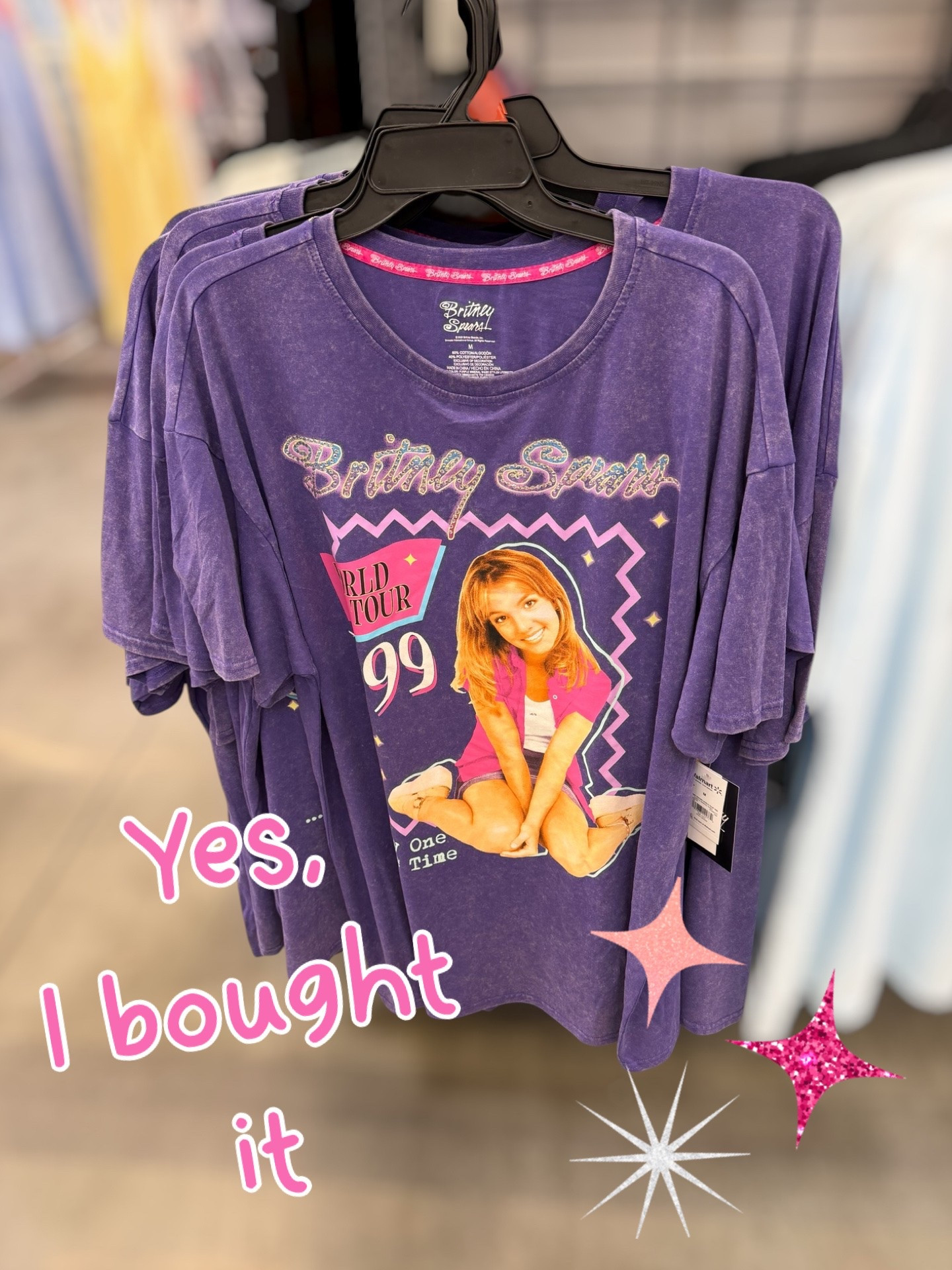 Britney at Walmart 💜✨

Okayyyy Walmart understood the assignment 😍 Had to grab this oversized Britney Spears tee the second I saw it! The vintage-inspired graphic, oversized fit, and throwback vibes are too good 🤩🎤✨ Perfect for lounging, errands, or styling with denim shorts for a casual summer look!

Britney Spears tee, Walmart fashion finds, graphic tee outfit, oversized graphic tee, affordable fashion finds, casual summer outfit, vintage band tee style, Walmart clothing finds 💜🛒✨

#LTKOver40 #LTKdayinmylife #LTKmomlife